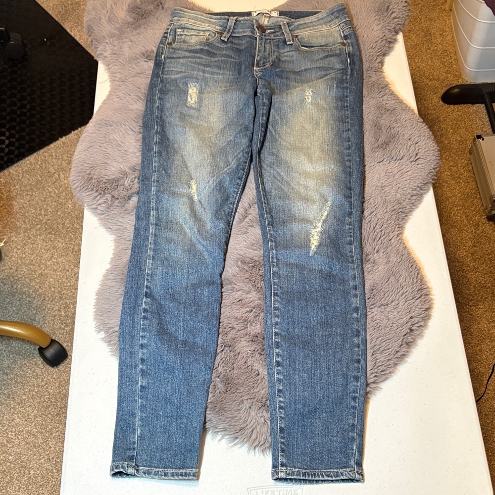 PAIGE Classic Distressed Skinny Jeans - Picture 4 of 6